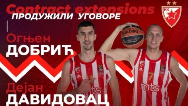 Ερυθρός Αστέρας: Ανανέωσαν μέχρι το 2022 οι Ντόμπριτς και Νταβίντοβατς