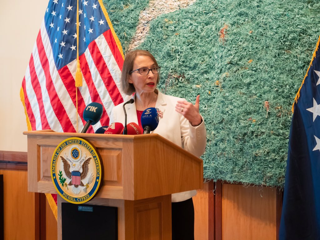 Τι έγραψε η πρεσβευτής των ΗΠΑ στην Κύπρο για την άρση του εμπάργκο όπλων