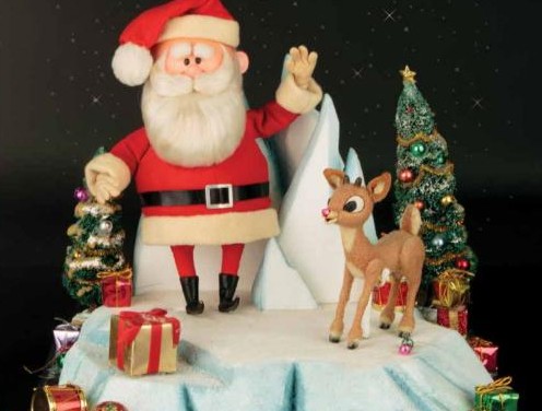 «Στο σφυρί» κούκλες από την ταινία «Rudolf the Red-Nosed Reindeer»