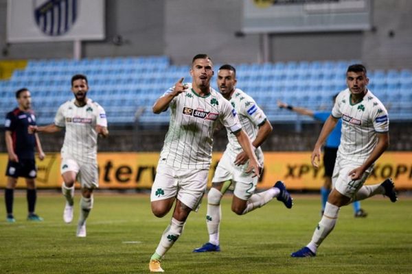 Λαμία – Παναθηναϊκός : Ο Καρλίτος με κεφαλιά το 1-0 για τους «πράσινους»