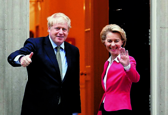 Brexit : Συμφωνία Τζόνσον – Ντερ Λάιεν για επιτάχυνση των διαπραγματεύσεων