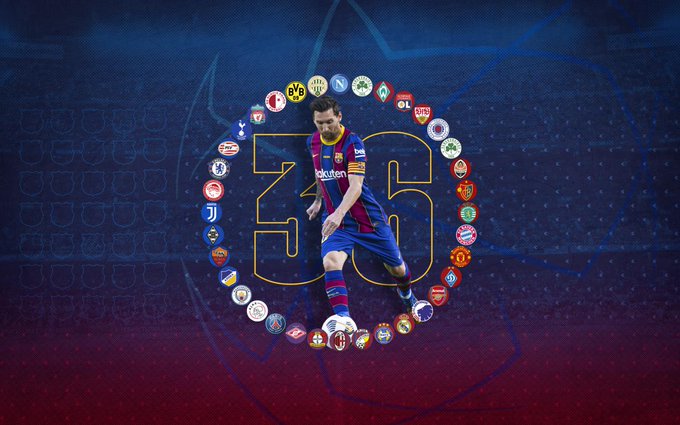 Champions League : Ο Μέσι έχει σκοράρει κόντρα σε 36 ομάδες