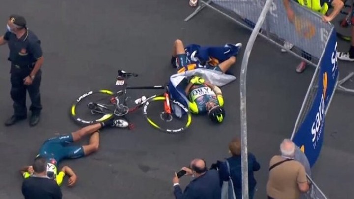 Ελικόπτερο προκάλεσε σοβαρούς τραυματισμούς στον ποδηλατικό γύρο της Ιταλίας