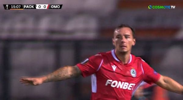 ΠΑΟΚ – Ομόνοια : Ο Μποτεάκ ανοίγει το σκορ για τους Κύπριους
