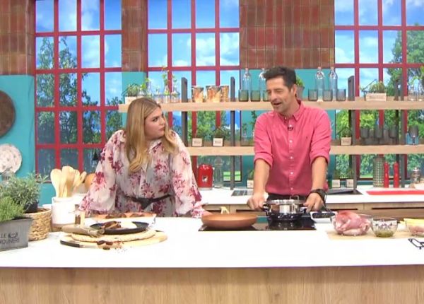 «Πάμε Δανάη!» : Ρολό χοιρινού με πέστο βασιλικού και πουρέ σελινόριζας από τον Απόστολο Ρουβά