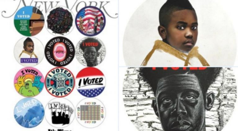 New York Magazine : Δημιούργησε αυτοκόλλητα «Ψήφισα» ενόψει των εκλογών