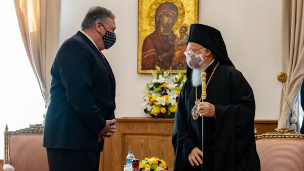 Πομπέο σε Οικουμενικό Πατριάρχη : Υποστηρίζουμε τη θρησκευτική ελευθερία σε όλο τον κόσμο
