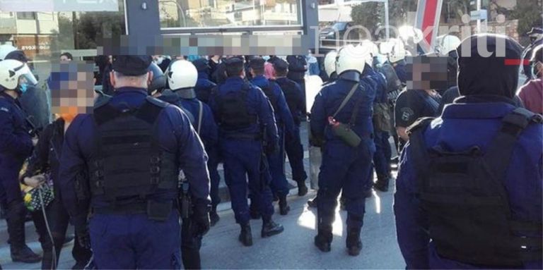 Ρέθυμνο : Επεισόδια στην συγκέντρωση για το Πολυτεχνείο