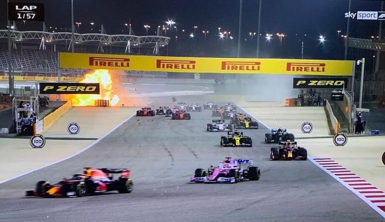 Formula 1 : Σοκαριστικό ατύχημα για Γκροζάν – Από θαύμα βγήκε ζωντανός! (vid)