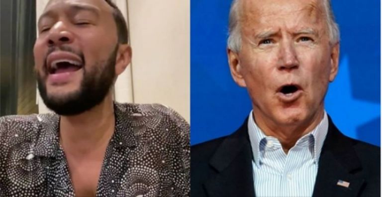 Τζον Λέτζεντ : Τραγουδάει από την χαρά του μετά από την επιτυχία του Μπάιντεν στην Τζόρτζια