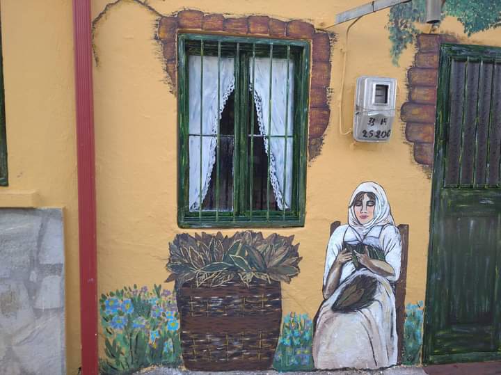 Χαλκιδική : Κόντρα στην μουντάδα του lockdown με ζωγραφισμένους τοίχους η Παλαιόχωρα