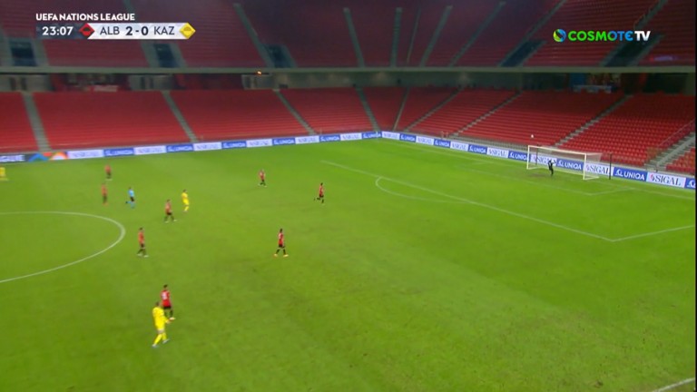 Μείωσε με απίθανο γκολ από το κέντρο το Καζακστάν