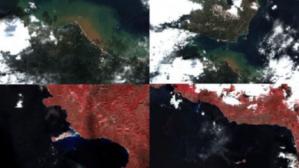 Κρήτη : Η θεομηνία άλλαξε χρώμα στην επιφάνεια της θάλασσας