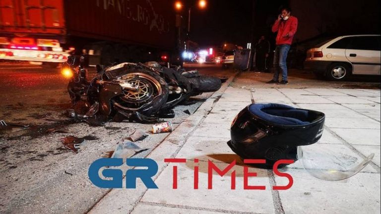 Τροχαίο στα Διαβατά: Μοτοσικλετιστής συγκρούστηκε με βυτιοφόρο