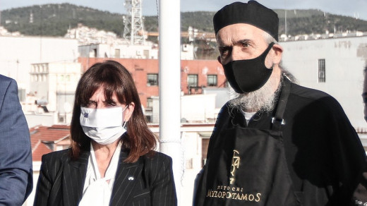 Το «αντίο» Σακελλαροπούλου στον μοναχό Επιφάνιο