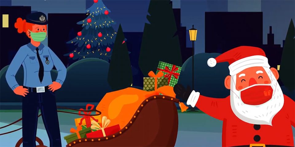 Κοροναϊός : Ο Άγιος Βασίλης με... μάσκα και βεβαίωση κυκλοφορίας - Το χριστουγεννιάτικο βίντεο της ΕΛ.ΑΣ