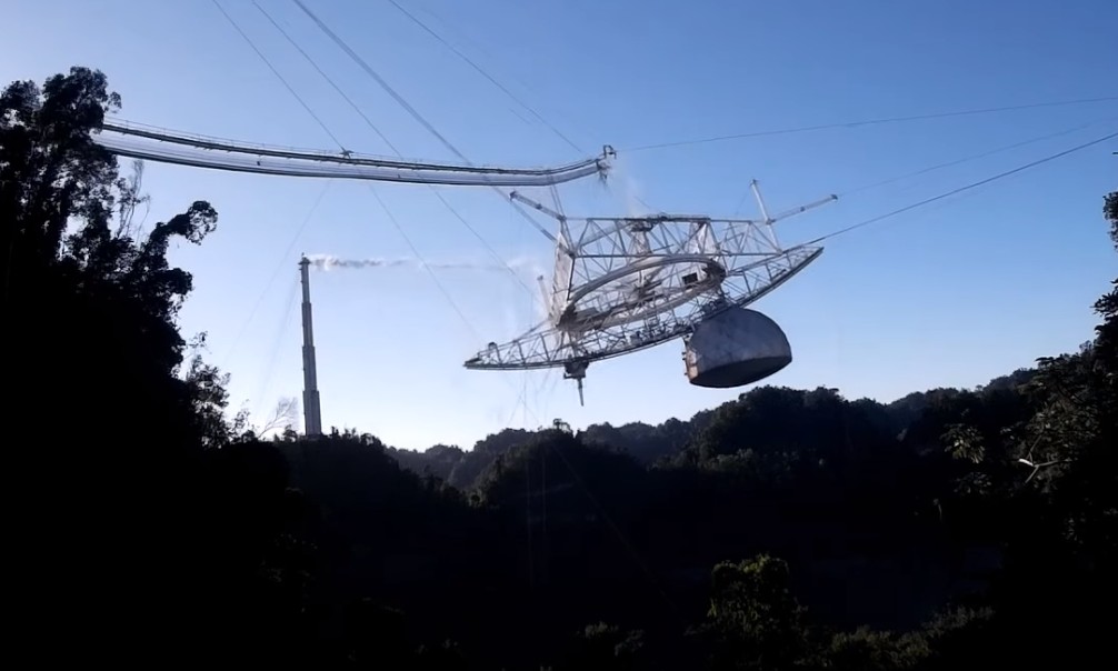 Βίντεο καταγράφει την κατάρρευση του ραδιοτηλεσκοπίου στο Αρεσίμπο