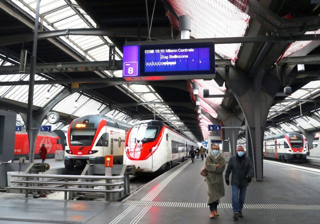 Κοροναϊός : Διακοπή στα δρομολόγια τρένων μεταξύ Ιταλίας – Ελβετίας
