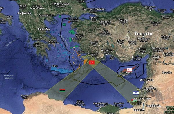 Οι Τούρκοι δημοσίευσαν στο Google Maps τον χάρτη – πρόκληση της «Γαλάζιας Πατρίδας»