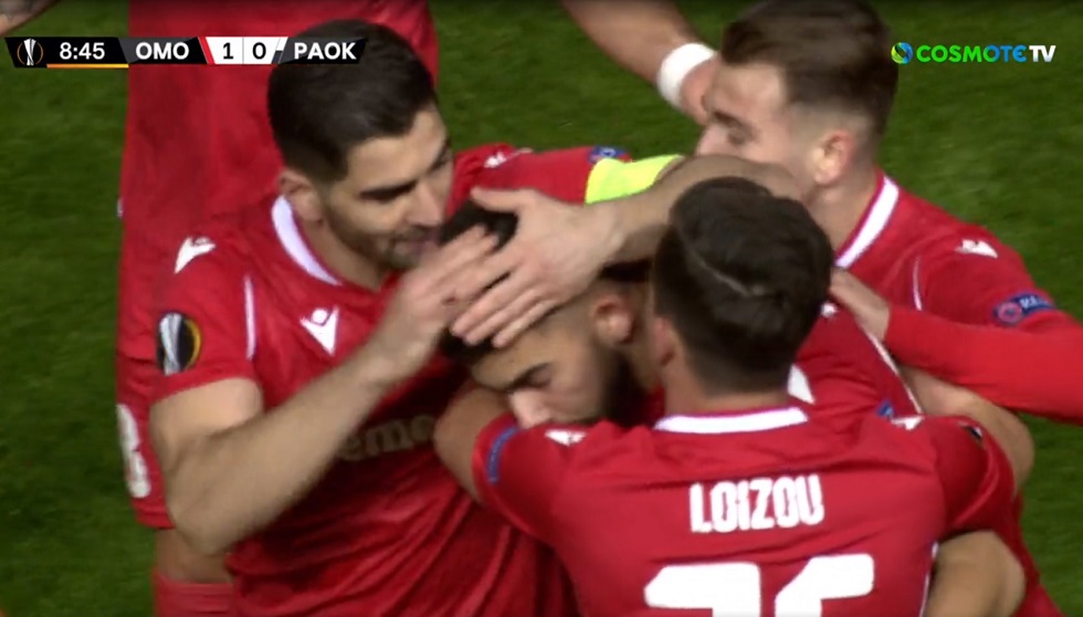 Ομόνοια – ΠΑΟΚ : Ο Κακουλής άνοιξε το σκορ για τους Κύπριους (1-0)