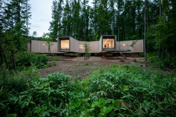 Κρυμμένη μέσα στο δάσος του Χοκάιντο βρίσκεται αυτή η ξεχωριστή ξύλινη κατοικία
