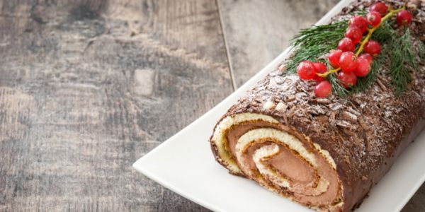 Ο απόλυτος χριστουγεννιάτικος κορμός με σοκολάτα & φουντούκια