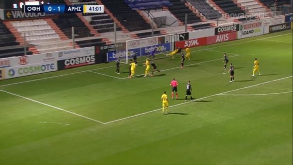 ΟΦΗ – Άρης : Μπερτόλιο ξανά και 2-0 οι «κίτρινοι» (vid)