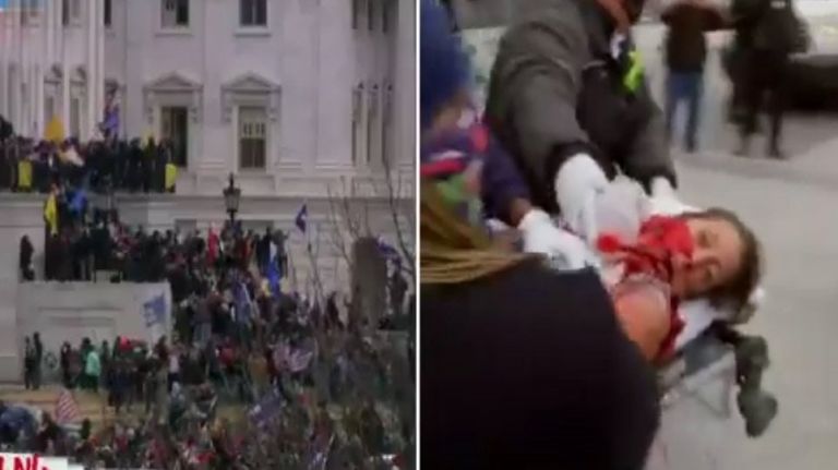 Βίντεο ντοκουμέντο με τη στιγμή των πυροβολισμών μέσα στο Καπιτώλιο