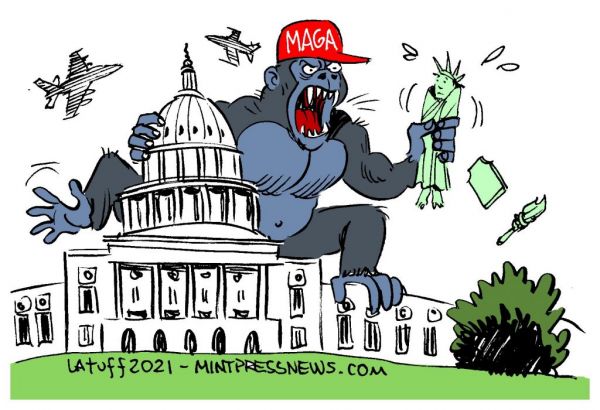 Καπιτώλιο : Συγκλονιστικά σκίτσα από όλο τον κόσμο για τις βιαιότητες στο Καπιτώλιο