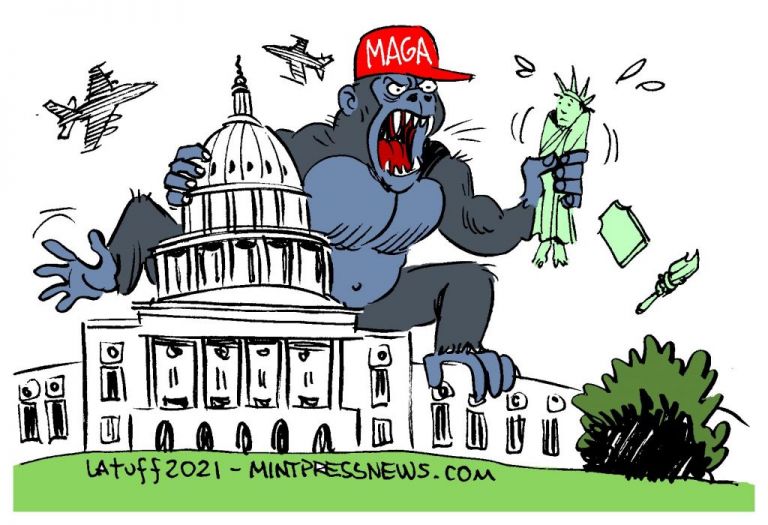 Καπιτώλιο : Συγκλονιστικά σκίτσα από όλο τον κόσμο για τις βιαιότητες στο Καπιτώλιο