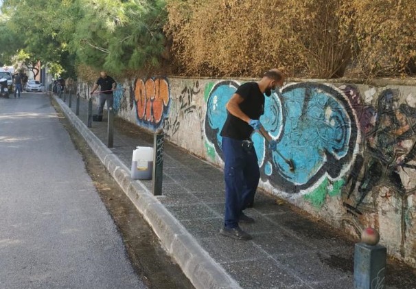 Δήμος Αθηναίων : Καθαρίστηκαν επιφάνειες 19.000 τ.μ. από αντιαισθητικά γκράφιτι