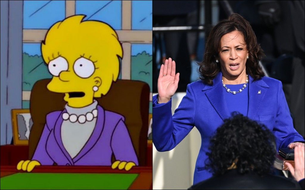 The Simpsons : Είχαν προβλέψει τα ρούχα που φόρεσε η Κάμαλα Χάρις στην ορκωμοσία του Τζο Μπάιντεν