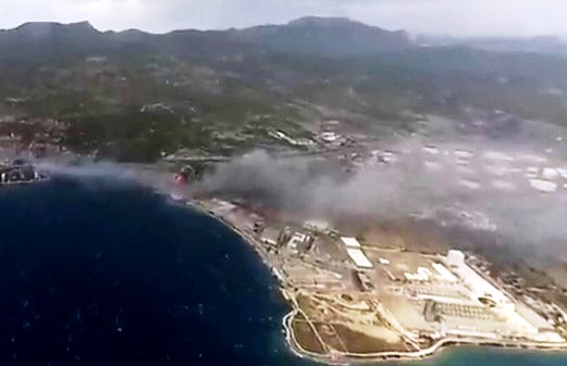 Αποκάλυψη : Μια ανάσα από τα διυλιστήρια Κορίνθου είχε φτάσει η φωτιά τον Ιούλιο του 2018 [εικόνες]