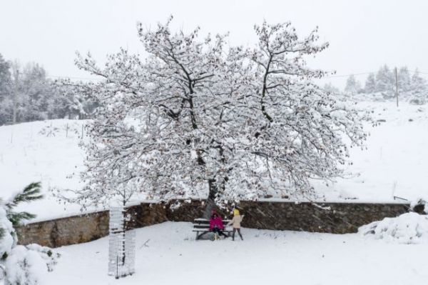 «Λέανδρος» : Ντύθηκε στα λευκά όλη η χώρα – Χιόνια και το βράδυ του Σαββάτου στην Αττική