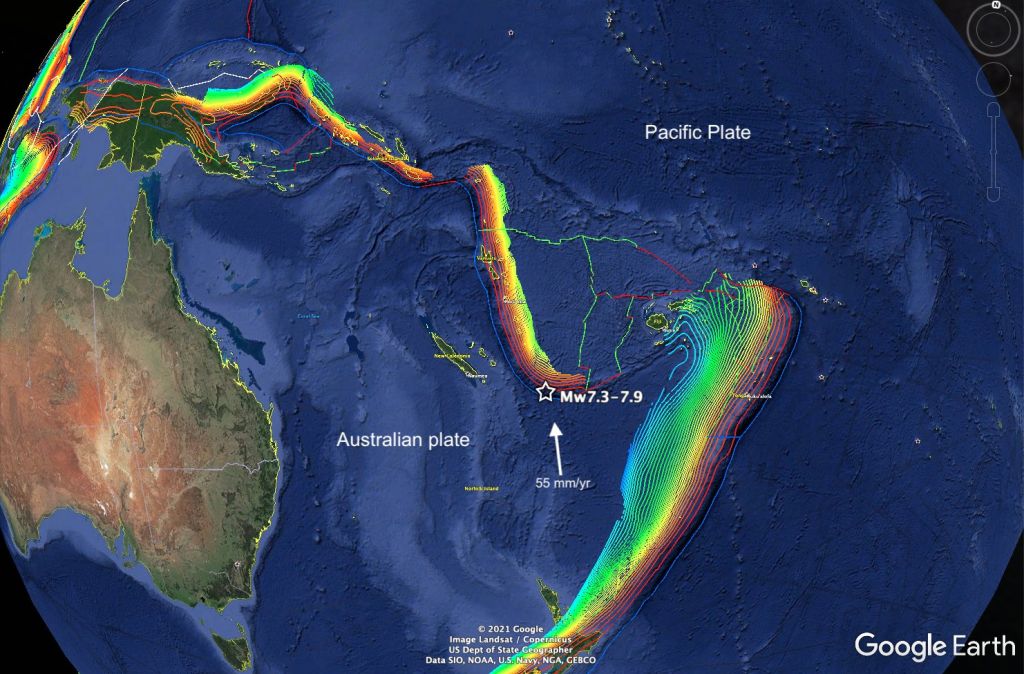 Δύο ισχυροί σεισμοί στον Ειρηνικό Ωκεανό - 6,2 και 7,6 Ρίχτερ