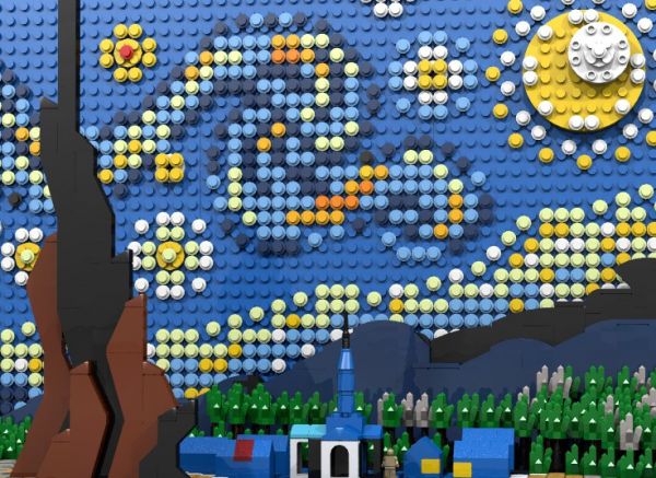 Η «Έναστρη Νύχτα» του Βαν Γκογκ σε 1552 κυβάκια