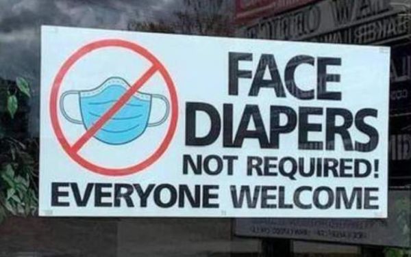 “Δεν απαιτούνται μάσκες”: Ταμπέλα εστιατορίου γίνεται viral