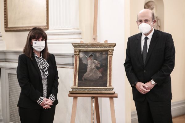 Στην Προεδρία της Δημοκρατίας παραδόθηκε η «Δόξα» του Γύζη – Η ιστορία του πίνακα