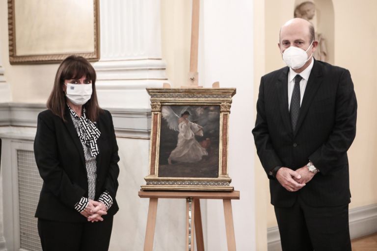 Στην Προεδρία της Δημοκρατίας παραδόθηκε η «Δόξα» του Γύζη – Η ιστορία του πίνακα