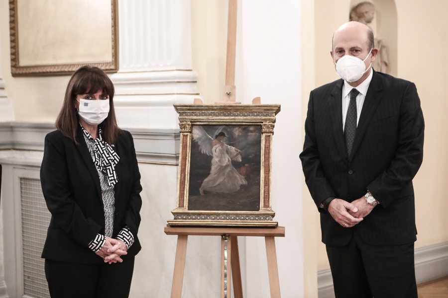 Στην Προεδρία της Δημοκρατίας παραδόθηκε η «Δόξα» του Γύζη – Η ιστορία του πίνακα