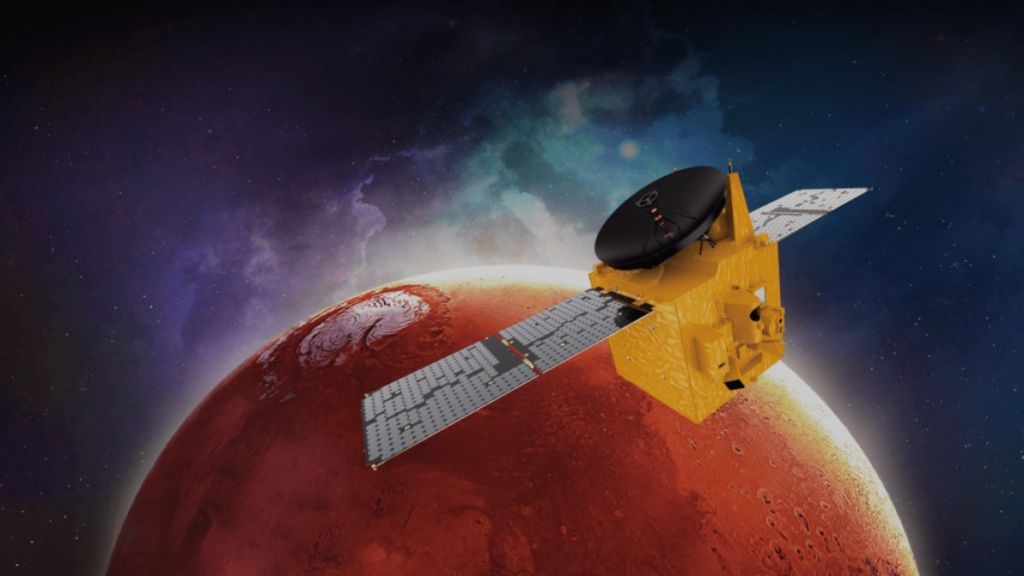 Η εντυπωσιακή πρώτη φωτογραφία του διαστημικού σκάφους Hope από τον πλανήτη Άρη