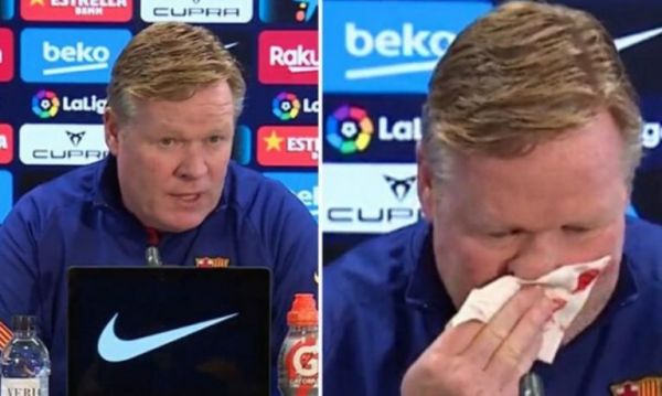 Κούμαν : Άνοιξε η μύτη του και έφυγε από τη συνέντευξη Τύπου