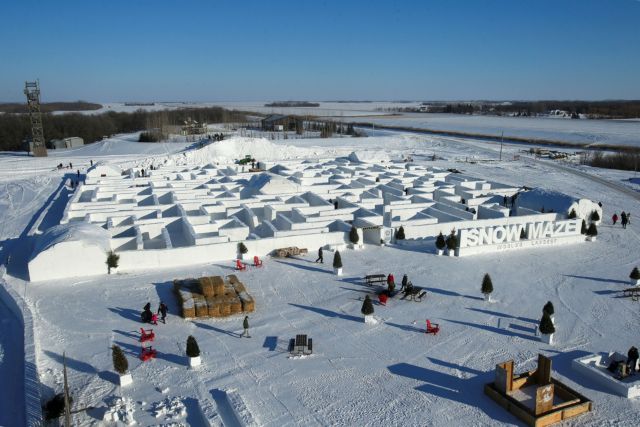 Καναδάς : Ο μεγαλύτερος λαβύρινθος χιονιού στον κόσμο