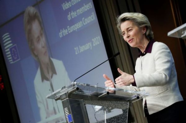 Εμβόλιο : Σωστή η στρατηγική της ΕΕ λέει η Λάιεν – Αφήνει αιχμές κατά της Βρετανίας