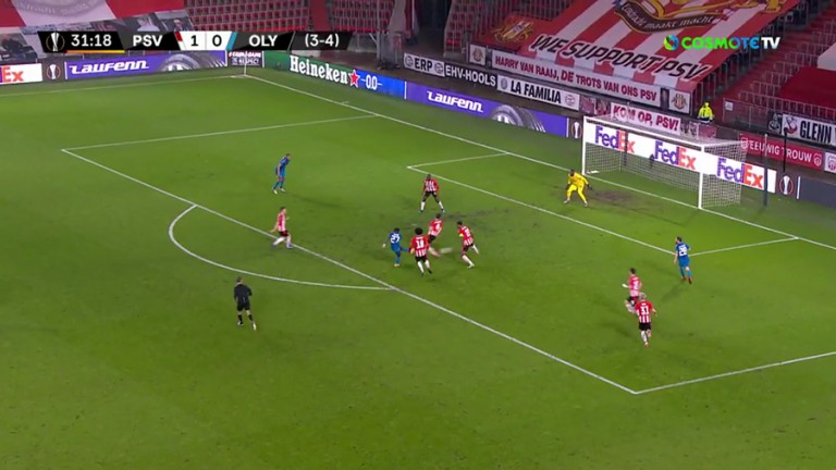 Αϊντχόφεν – Ολυμπιακός : Ο Μπρούμα έφτασε κοντά στην ισοφάριση