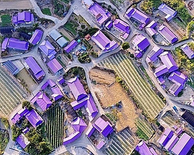 Banwol : Αυτό το νησί έχει τα πάντα σε χρώμα…μωβ – Φώτο