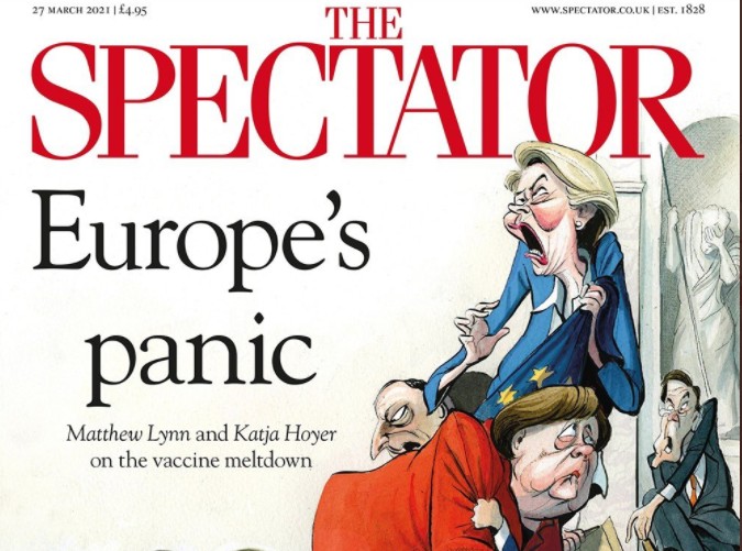 The Spectator : Το εξώφυλλο με τον γυμνόστηθο Μητσοτάκη και τους πανικόβλητους ευρωπαίους ηγέτες
