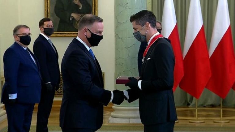 Ο Λεβαντόφσκι τιμήθηκε από τον Πρόεδρο της Πολωνίας