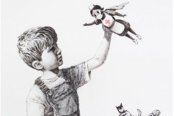 Μπάνκσι: Τιμή ρεκόρ έπιασε ο πίνακας με την νοσοκόμα – υπερήρωα