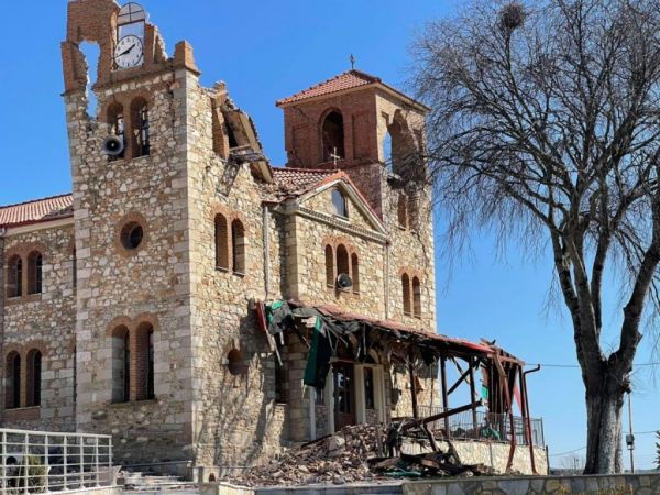 Σεισμός : Ζημιές στον ιερό ναό Αγίου Δημητρίου στο Μεσοχώρι Ελασσόνας